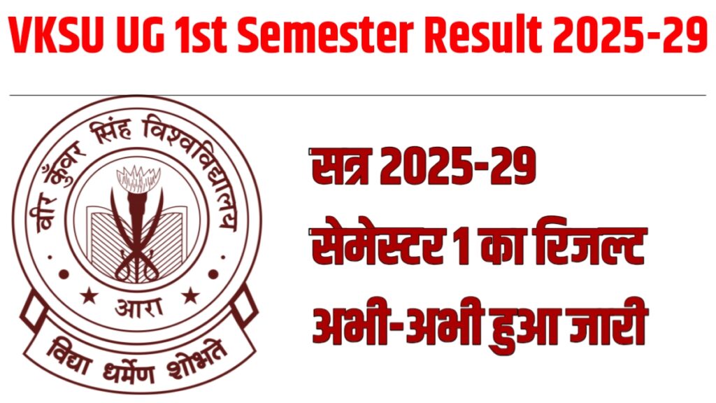 VKSU UG 1st Semester Result 2025-29: सत्र 2025-29 सेमेस्टर 1 का रिजल्ट अभी-अभी हुआ जारी