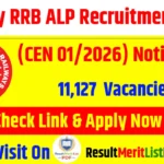 Railway RRB ALP Recruitment 2026 (CEN 01/2026) Notification Released for 11,127 ALP Vacancies